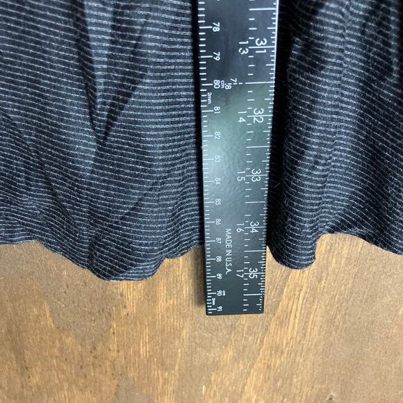 Artisan NY Womens Dress Gray White Striped High Neck Sleeveless Stretch Small - Picture 9 of 12